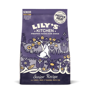 Lily's Kitchen Turkey & Trout Dry Food for Senior Dogs (2.5kg)